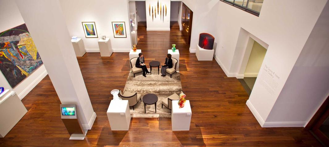 Aerial view of the Sonia and Isaac Luski gallery